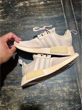 Mesh and textile Adidas NMD_R1 Magic Beige/Ecru Tint
